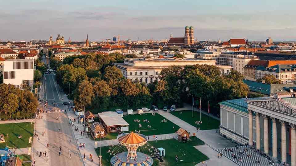 Bird's eye view Munich